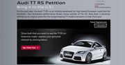 Petycja o Audi TT RS - podpiszesz?