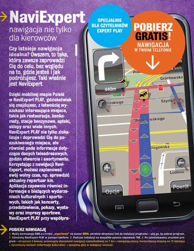 Darmowa nawigacja NaviExpert z kwartalnikiem Play 2