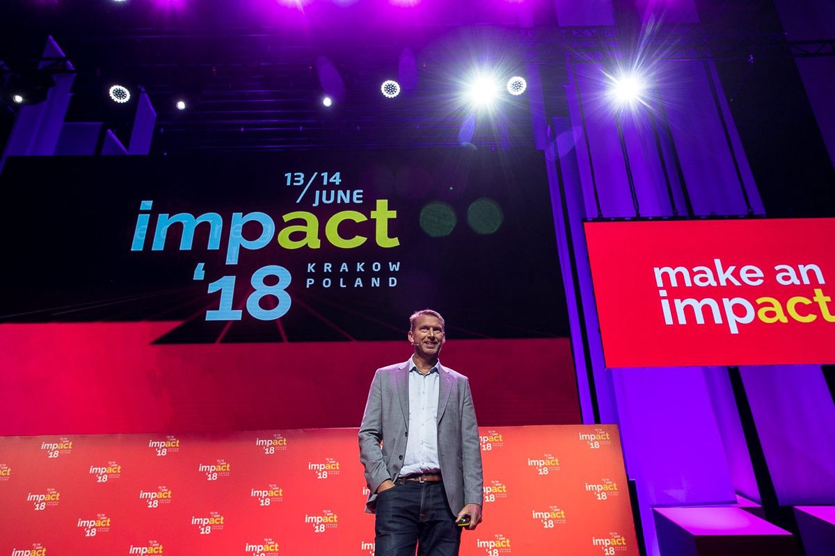 Peter Carlsson podczas Impact'18.