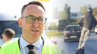 Pędził 100 km/h na hulajnodze. Minister reaguje