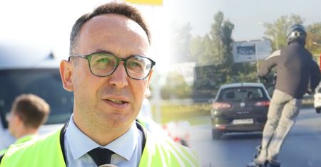 Pędził 100 km/h na hulajnodze. Minister reaguje