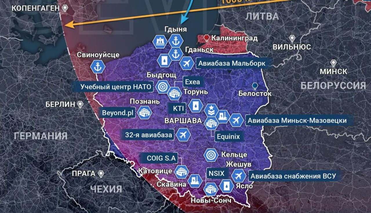 Okropna propaganda. Rosjanie pokazali taką mapę Polski. Brak słów
