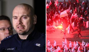 "Ewakuowano 42 osoby". Policja tłumaczy akcję na marszu