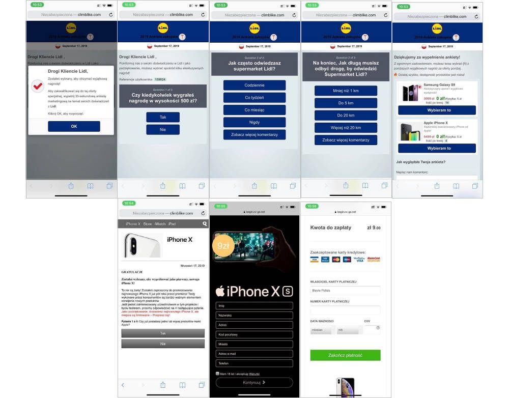 Lidl Mail oszustwo app