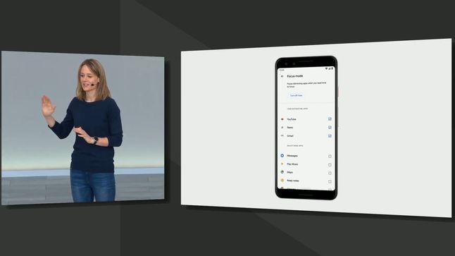 Android Q z funkcją Focus mode
