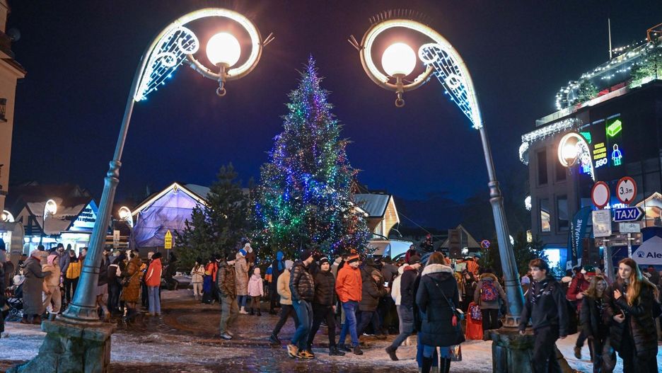 Zaświecenie choinki na Krupówkach