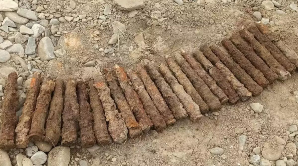 Dynów: 43 pociski artyleryjskie znalezione podczas prac ziemnych