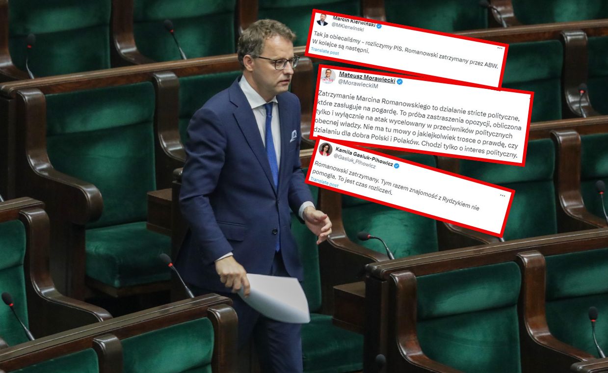 Lawina komentarzy po zatrzymaniu Romanowskiego. "W kolejce następni"