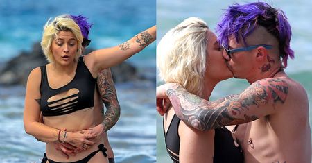 Paris Jackson całuje się z chłopakiem na plaży (ZDJĘCIA)