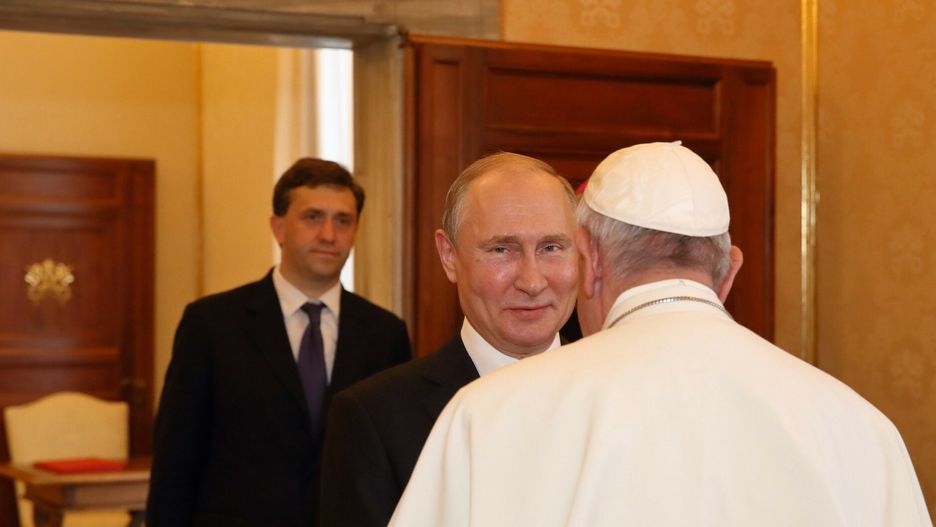 Vladimir Putin u papie?a Franciszka4/07/2019 Vatican City. Pope Francis meets the President of the Russian Federation Vladimir Putin in the Apostolic Palace.  Fot. Grzegorz Galazka/East NewsGrzegorz Galazka