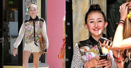 13-LETNIA siostra Miley W PEŁNYM MAKIJAŻU i szortach! (FOTO)