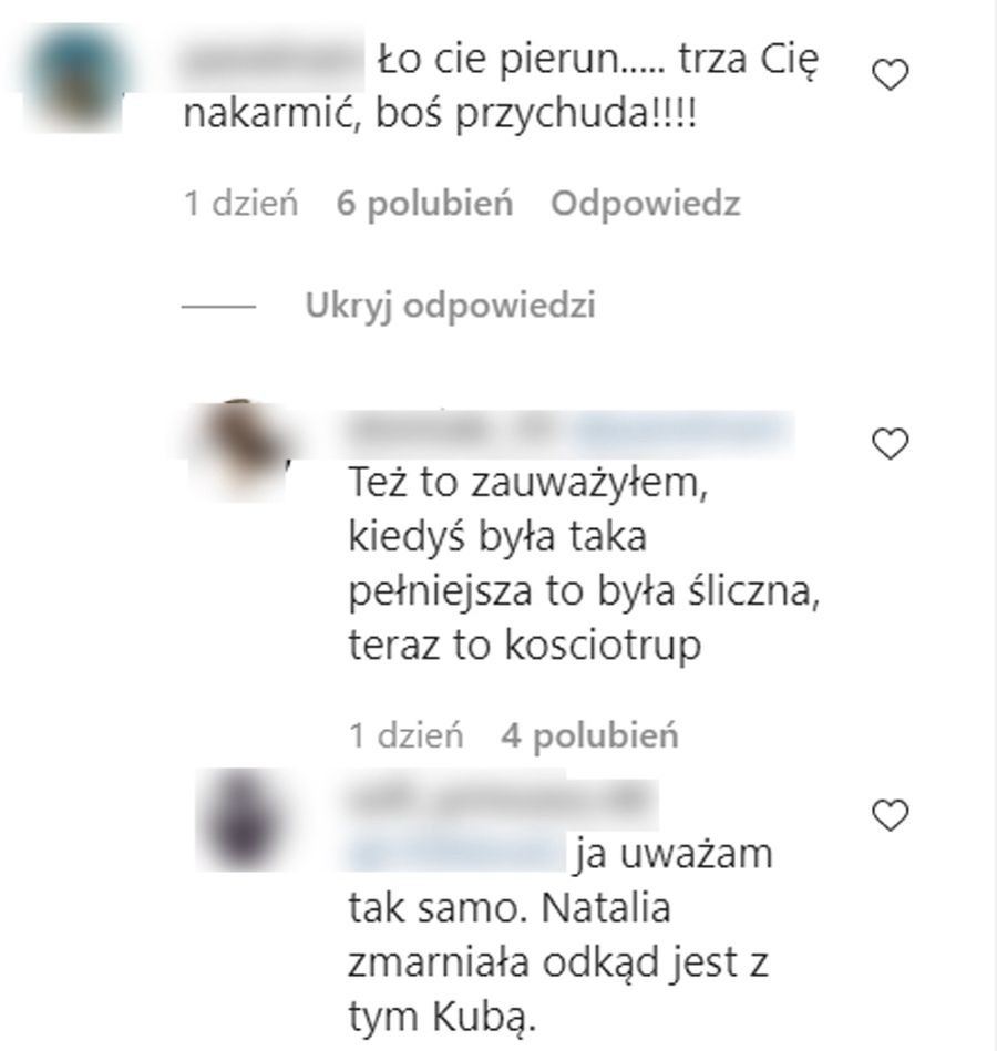 Internauci martwią się o Natalię Szroeder