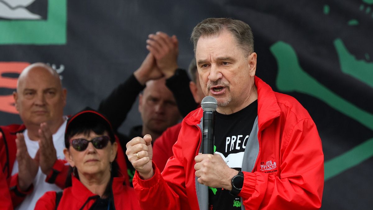 Przewodniczący Komisji Krajowej NSZZ "Solidarność" Piotr Duda 