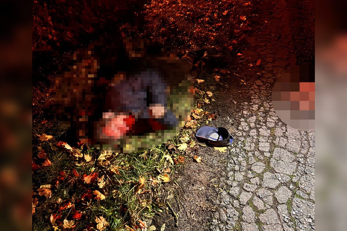 Kujawy: Leżał na środku nieoświetlonej drogi. Pomógł mu policjant