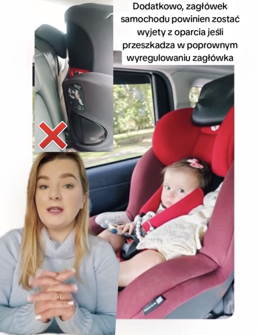 Tiktokerka puntkuje wady fotelika używanego przez Wersow i Friza 