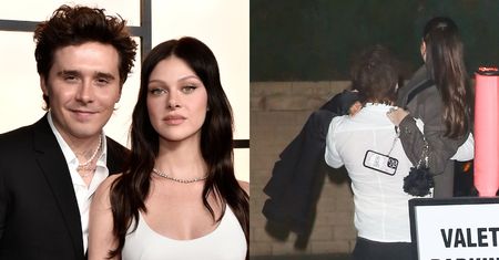 Nonszalancki Brooklyn Beckham niesie ukochaną Nicolę Peltz na rękach w drodze do auta (ZDJĘCIA)