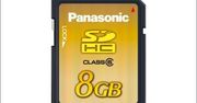 8GB na karcie SDHC od Panasonica