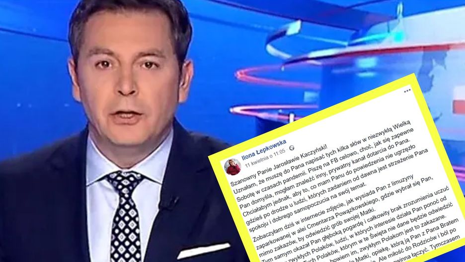 "Wiadomości" odniosły się do listu otwartego Ilony Łepkowskiej do Jarosława Kaczyńskiego.