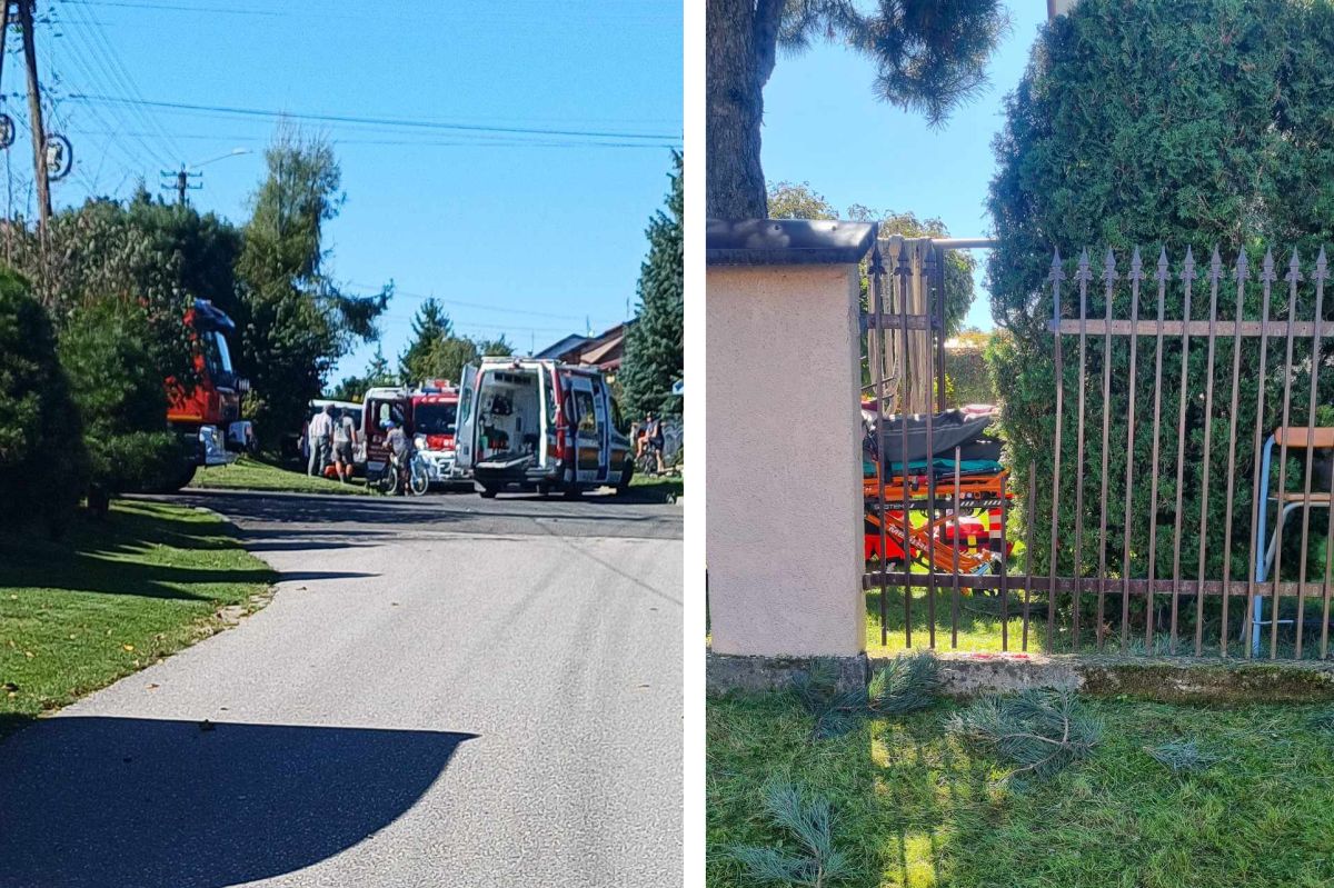 Koszmarny wypadek pod Tarnowem. Mężczyzna spadł z drabiny i nadział się na metalowy pręt