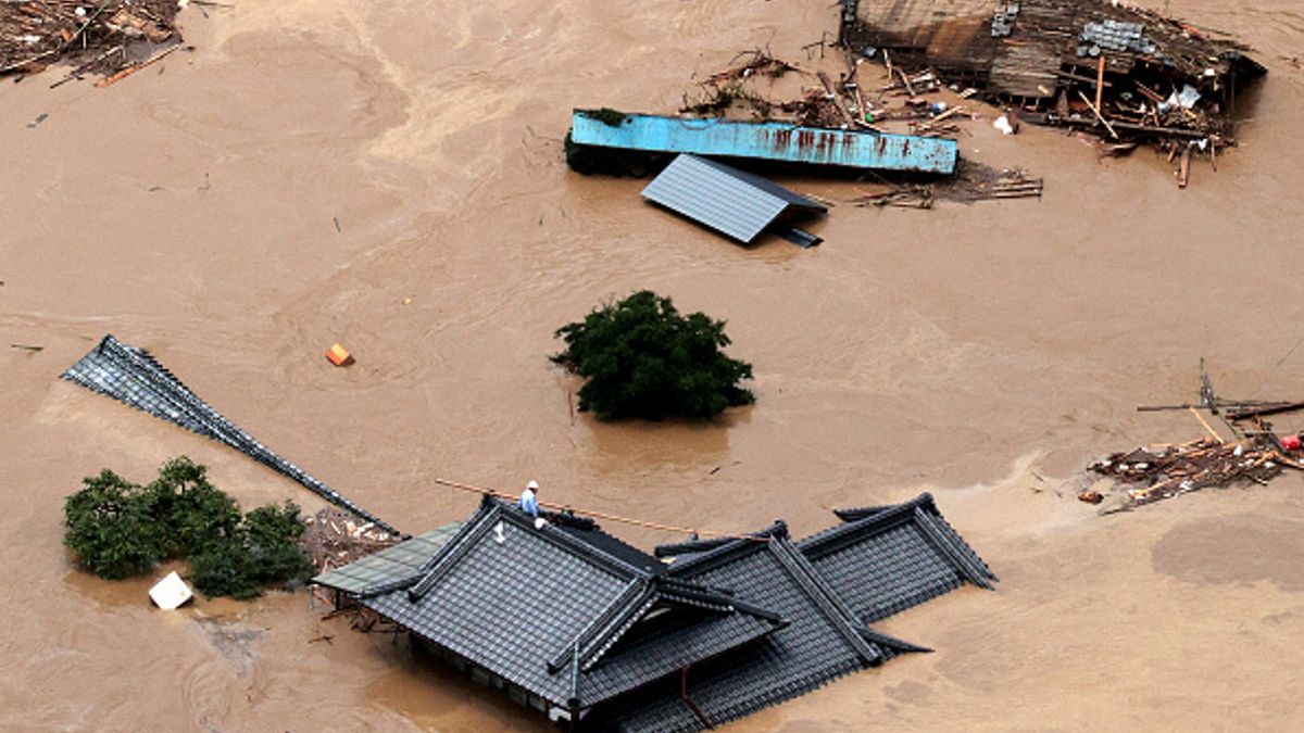 Powódź w Japonii została wywołana przez obfite deszcze