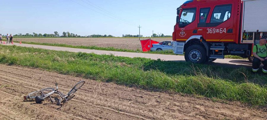 PILNE: śmiertelne potrącenie rowerzysty w Wilkęsach! [ZDJĘCIA]