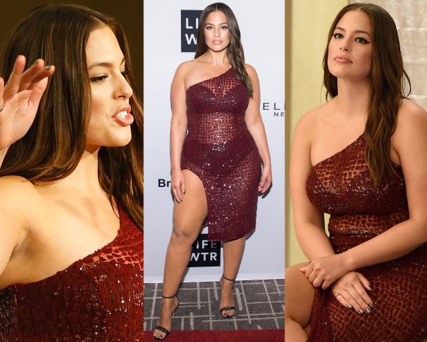 Dorodne udo Ashley Graham na rozdaniu nagród