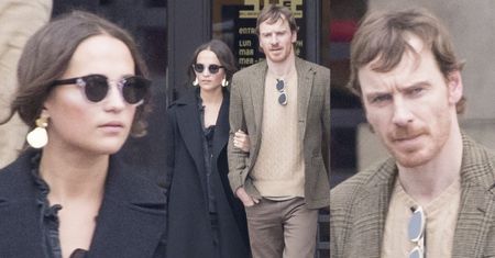 Alicia Vikander i Michael Fassbender na romantycznym spacerze po Paryżu