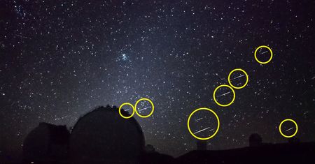 Deszcz meteorów na filmie. 10-sekundowy spektakl rozegrał się na oczach widzów