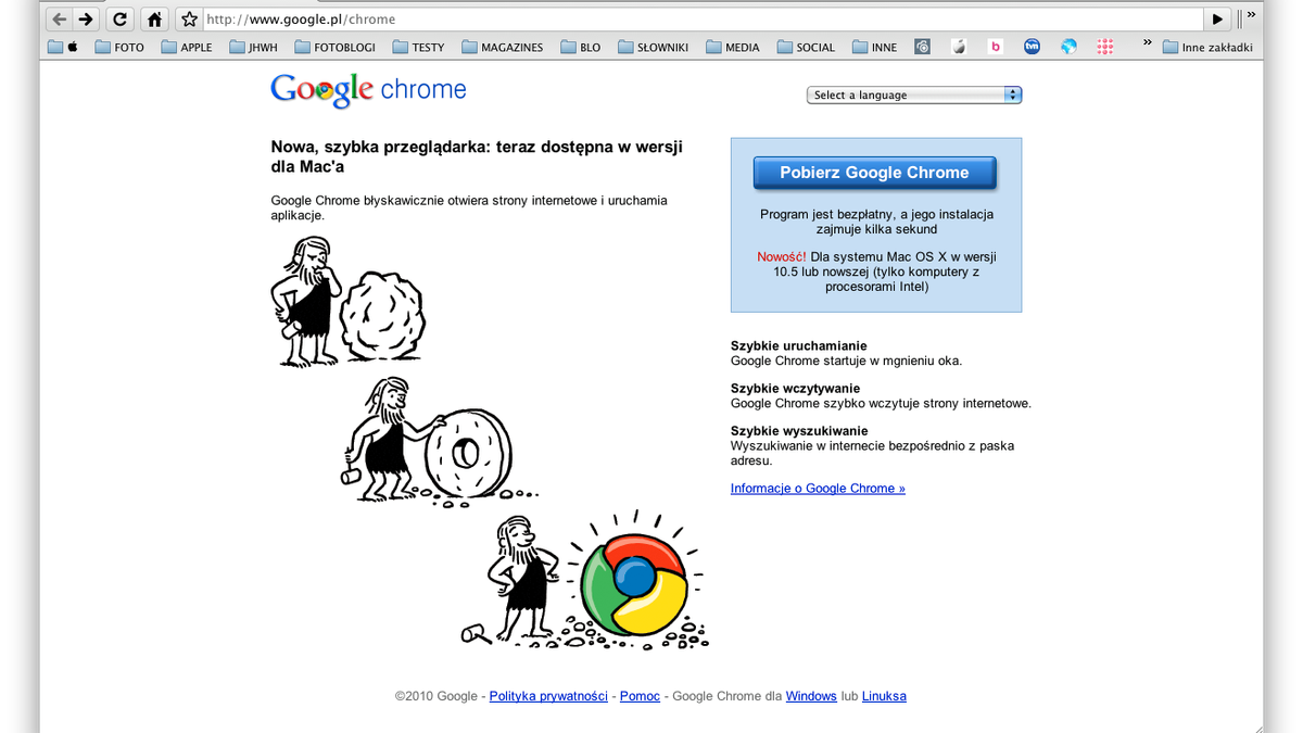 Google Chrome w wersji stabilnej na Mac OS X i Linux 1