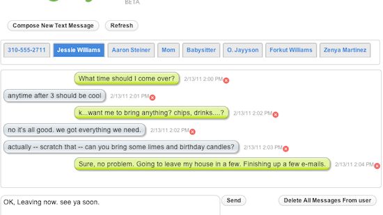 MightyText - SMS z i do komputera 1