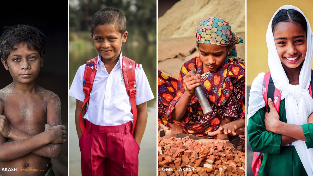 Fotograf zasponsorował naukę ubogim dzieciom. Sfotografował je przed i po decyzji 1