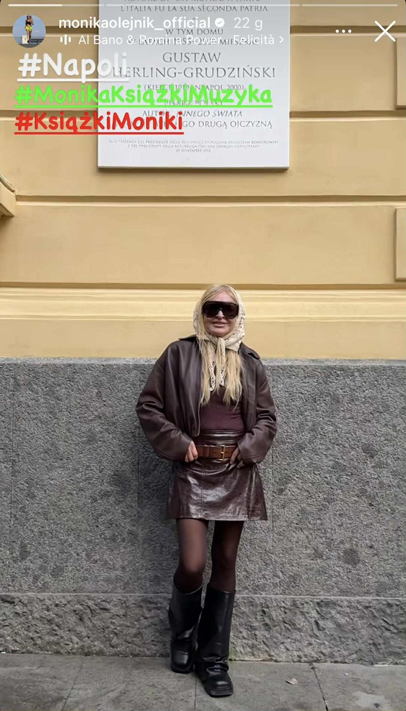 Monika Olejnik w jesiennej stylizacji