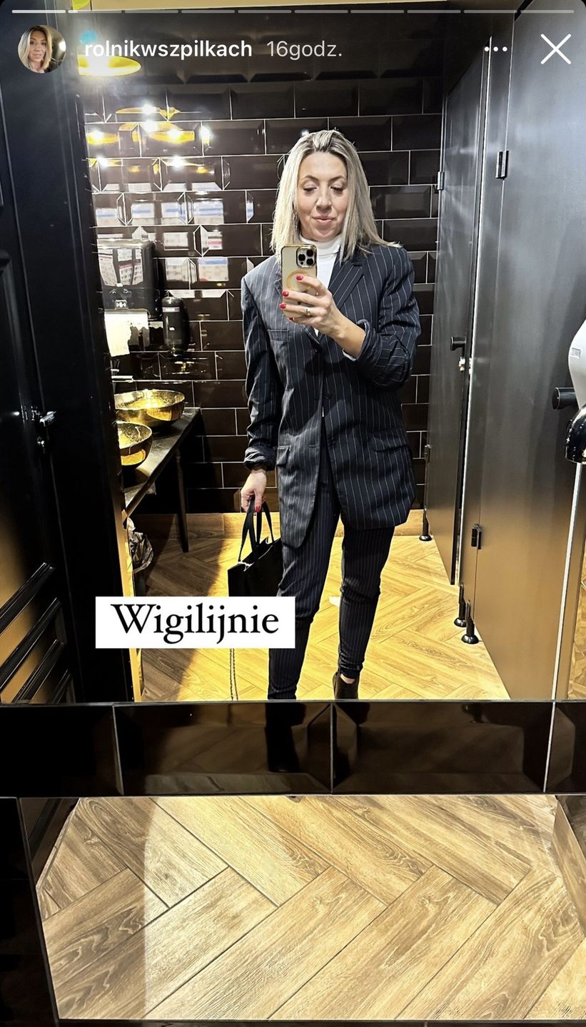 Małgorzata Borysewicz chwali się garniturem