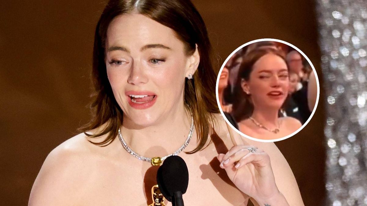 Emma Stone w wymowny sposób zareagowała na pewien żart gospodarza Oscarów