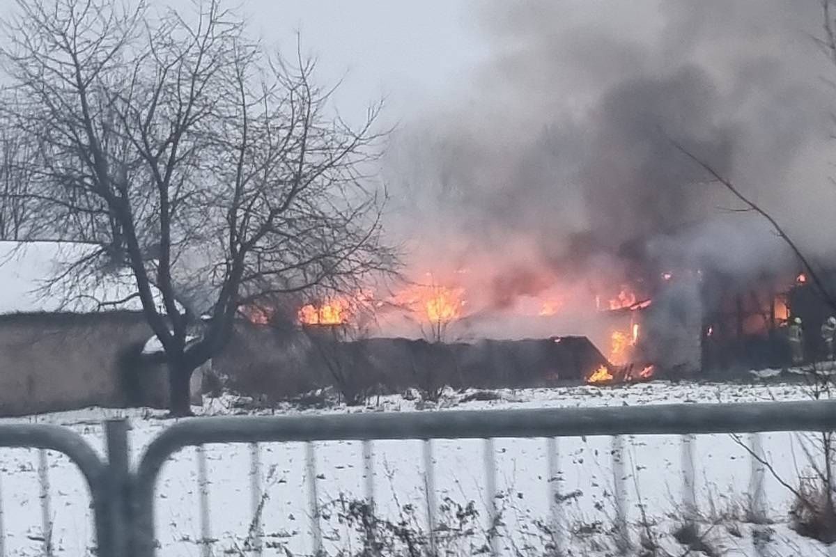 Pożar domu w Łuszczowie