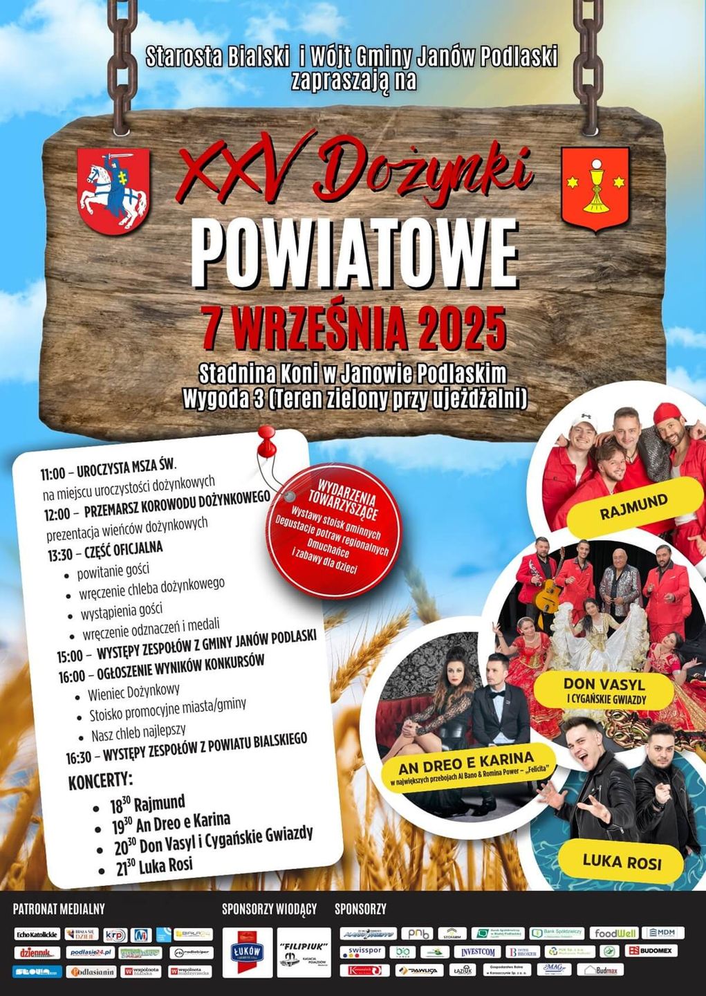 Dożynki Powiatowe w Janowie Podlaskim 2025