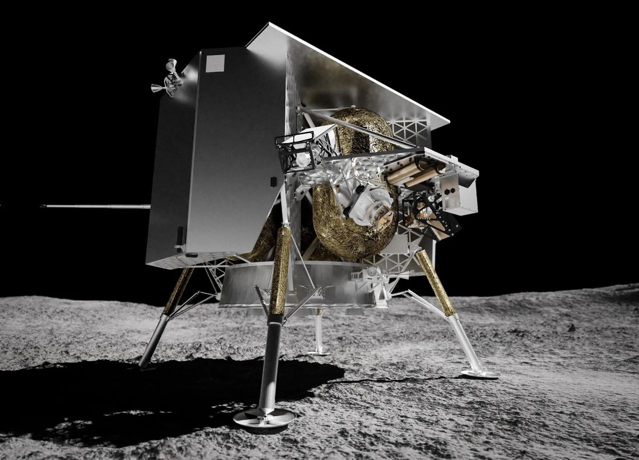 Peregrine lunar lander - visualization