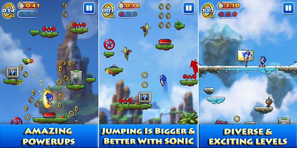 Sonic Jump do pobrania za darmo z App Store 2