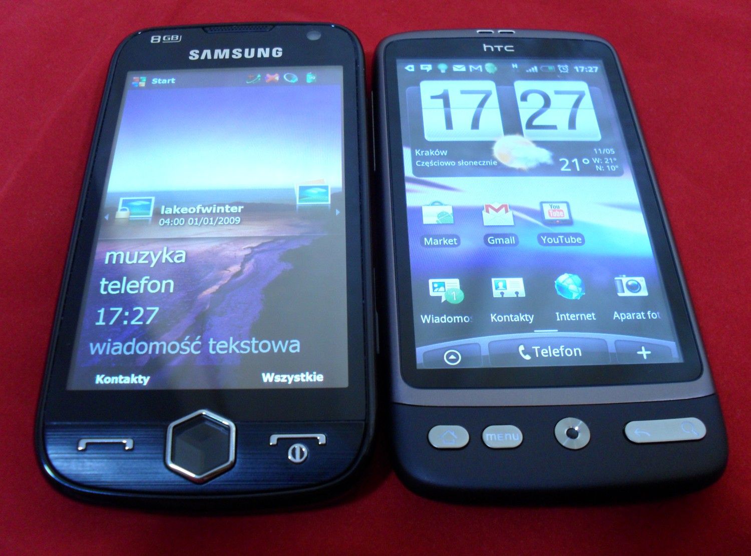 HTC Desire czy Motorola Milestone - porównanie wyświetlaczy 8