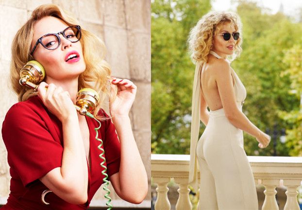 Wiecznie młoda Kylie Minogue promuje okulary własnego projektu