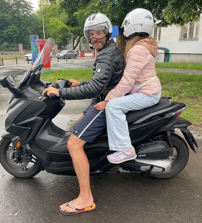Maciej Dowbor i Joanna Koroniewska z córką