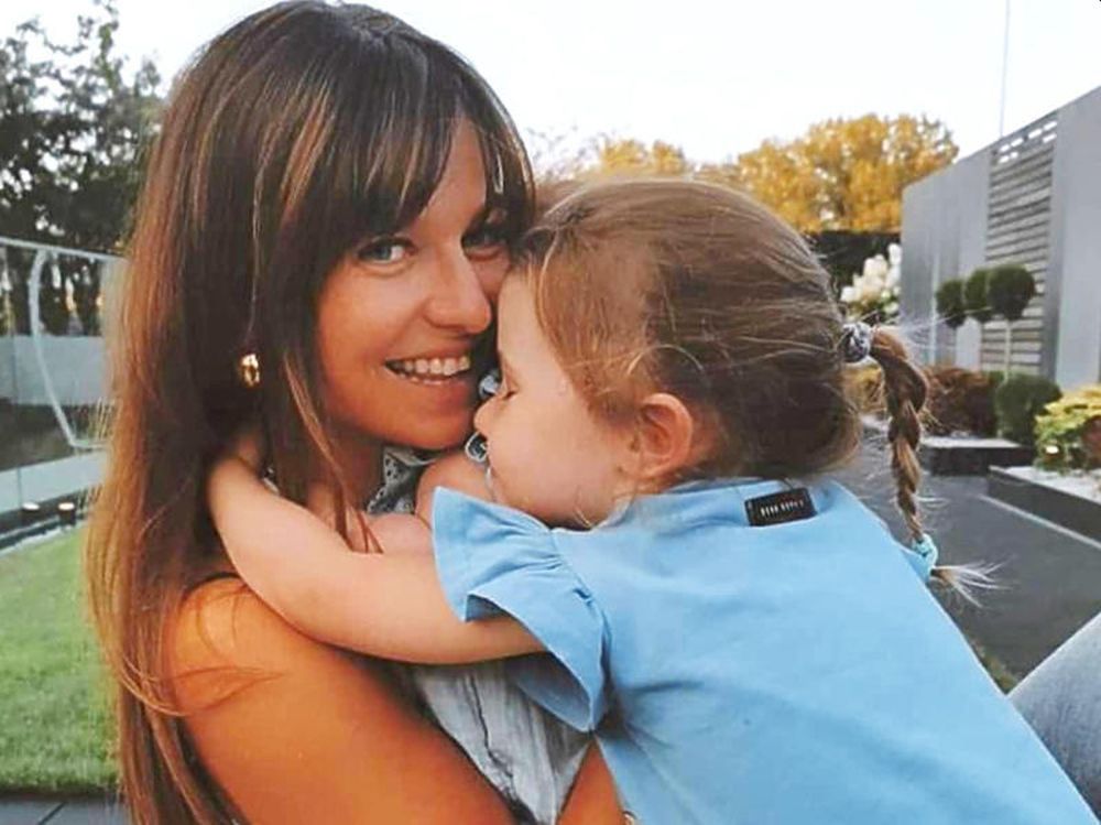 Anna Lewandowska z córką Klarą