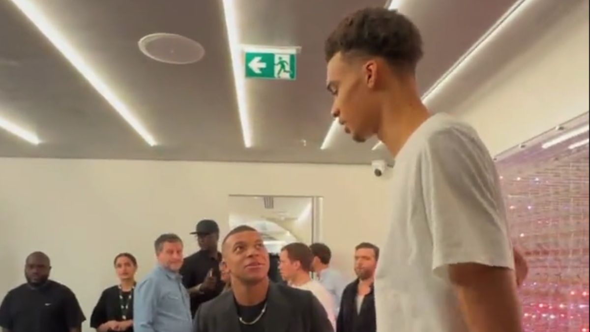 Spotkanie Kyliana Mbappe z Victorem Wembanyamą