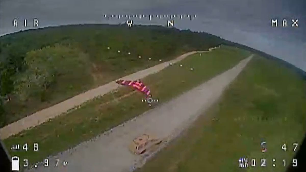 Widok z amerykańskiego drona FPV