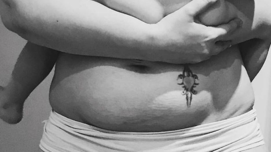 Brzuch Laury po ciąży