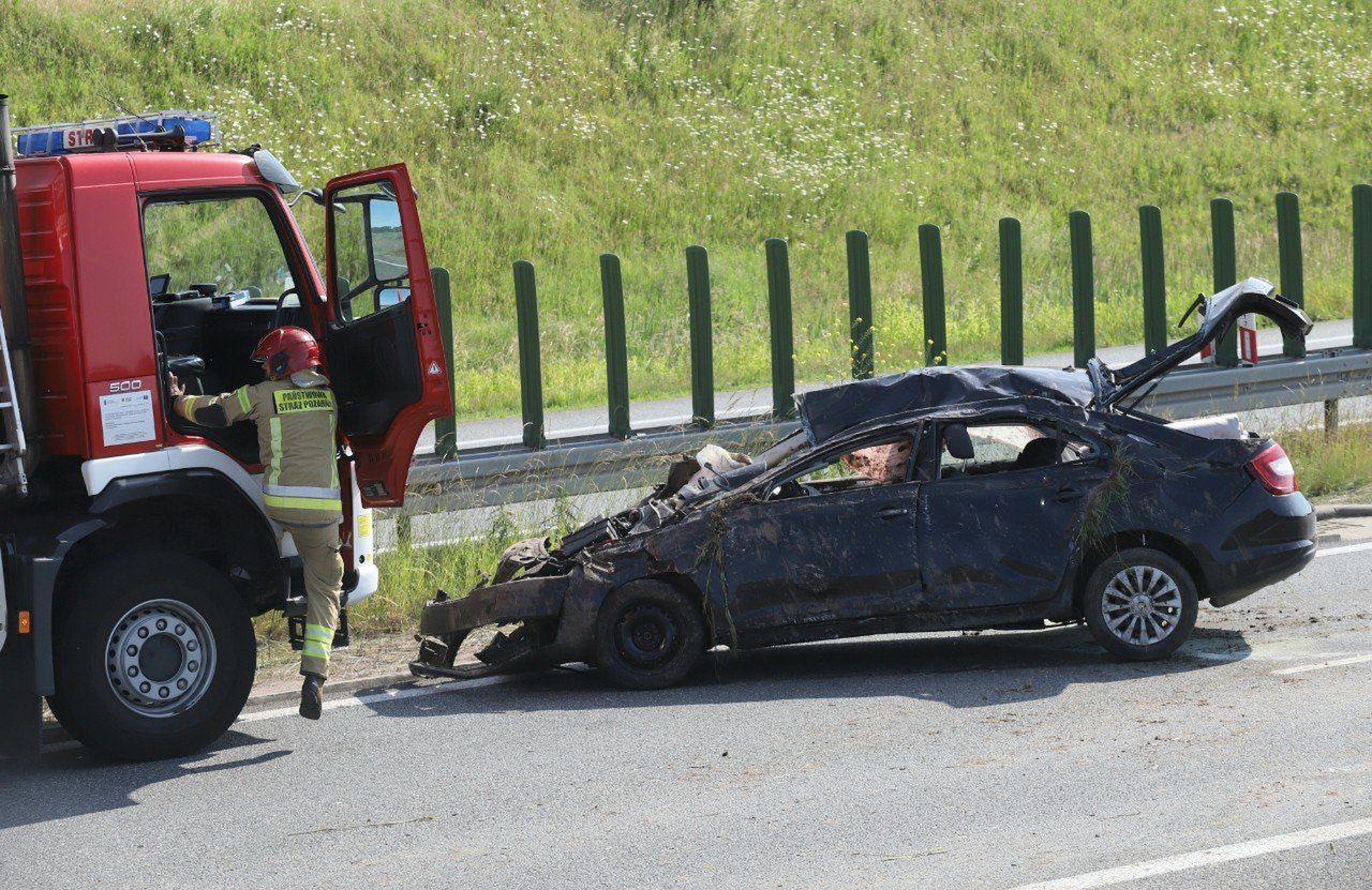 Wypadek na łączniku Długołęka
