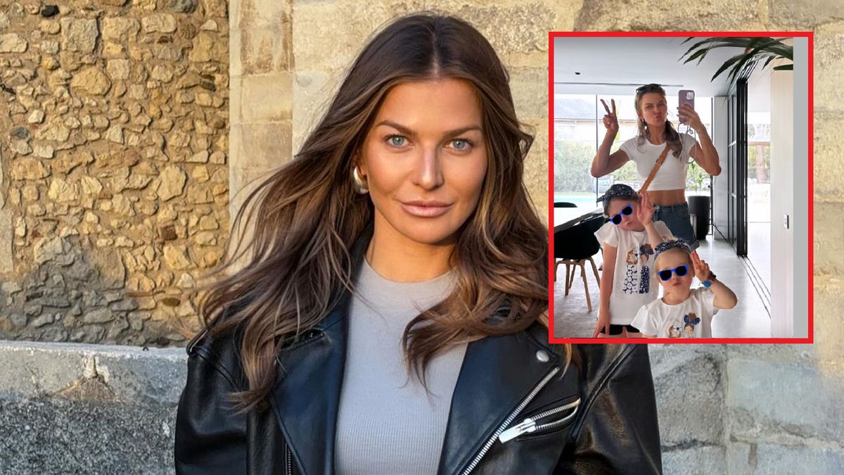 Na zdjęciu: Anna Lewandowska z córkami