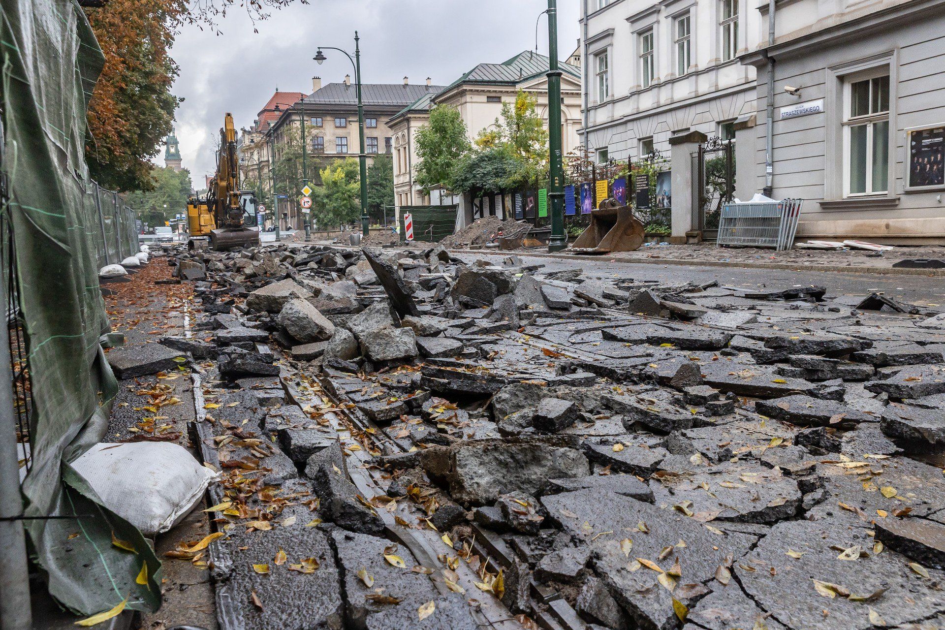 Remonty w centrum Krakowa