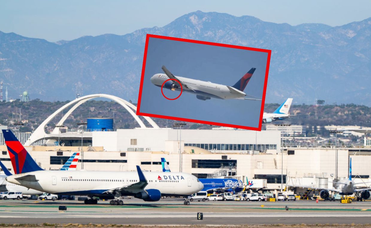 Pożar silnika samolotu Delta Air Lines. Pilot musiał zawrócić