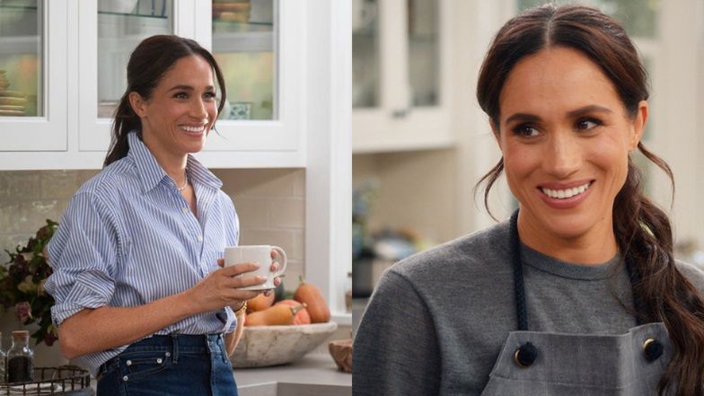 Irytujące show Meghan Markle spada z rowerka.
